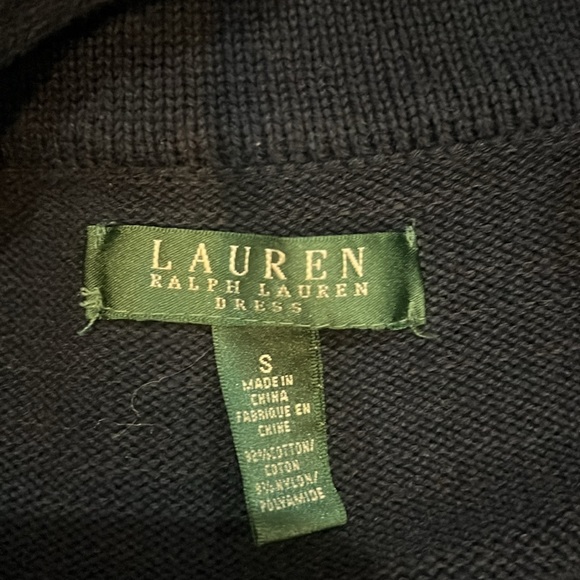 Ralph Lauren navy blue sweater dress - Picture 4 of 5